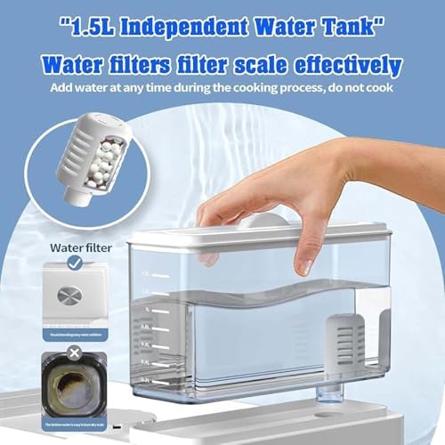 24L Electric Food Steamer with 12 Cooking Modes & 12-Hour Reservation, Healthy Meal Prep, Fast Steaming for Vegetables, Fish, & More