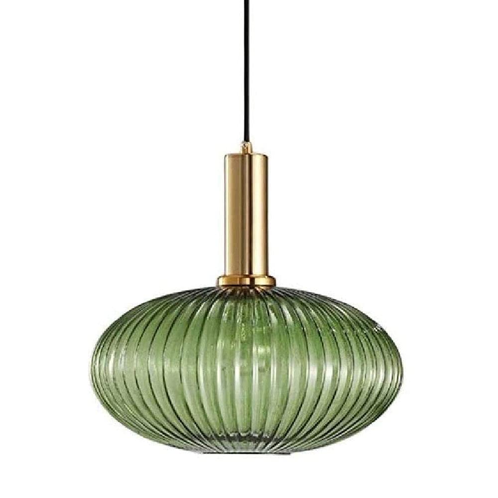Fanxus Light/Green Nordic Restaurant Pendant Glass Lampshade Bedside Chandelier Japanese Retro Brass Fixtures For Bar Clothing Store Ceiling Made In China