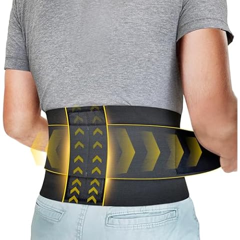Bracoo Back Brace For Lower Back Pain Women Men, Adjustable Lumbar Support Belt, Breathable & Lightweight Stabilizers For Relief, Sprains, Strains & Sciatica, Home & Lifting At Work, BS33 (BS33) Cover