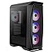 Aerocool AEROONEFROST, PC ATX-Box, 4 wentylatory RGB, szyba szklana, czarny