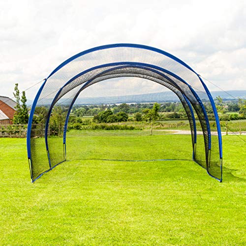 Product Image 7: Fortress Pop-Up Baseball Batting Cage | Backyard Batting & Pitching Practice [20ft, 40ft, 60ft or 80ft Net Length] | Baseball Net for Hitting and Pitching (40ft Net Length, Open Ended)