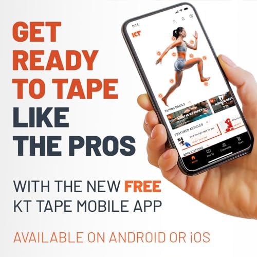 KT Tape PRO 2 Pack Synthetic Elastic Kinesiology Therapeutic Tape, 20 count - 10" Precut Strips (Jet Black) - 4