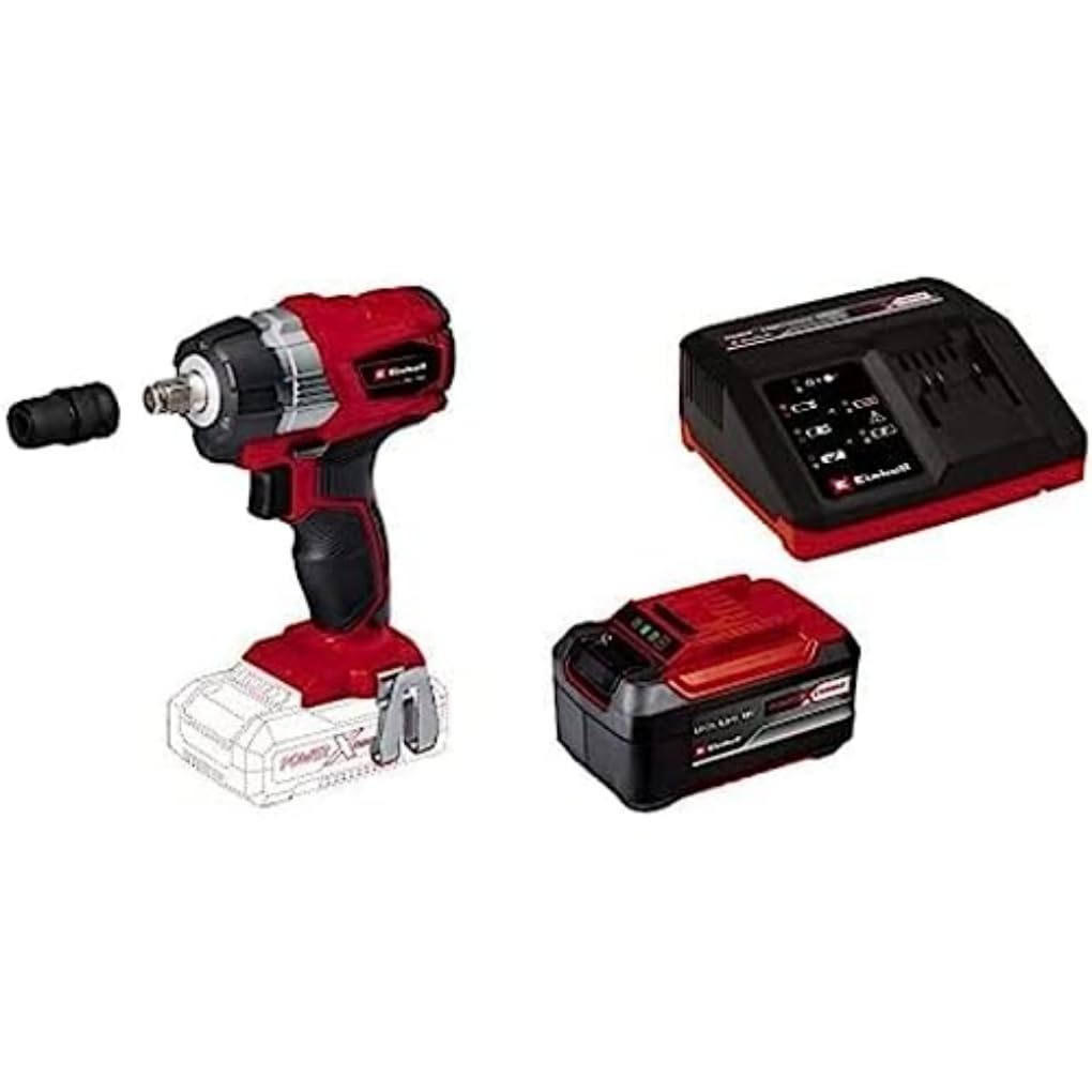 Boulonneuse sans fil Einhell TE-CW 18 Li BL avec batterie 5.2Ah et chargeur