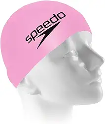 Touca de Natação, Speedo, Big Swim Cap, Silicone Resistente com Encaixe Confortável,Tamanho Grande