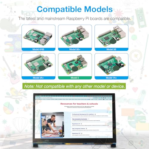 Pantalla táctil IPS DSI de 7 pulgadas para actualizar proyectos sin instalar drivers 3