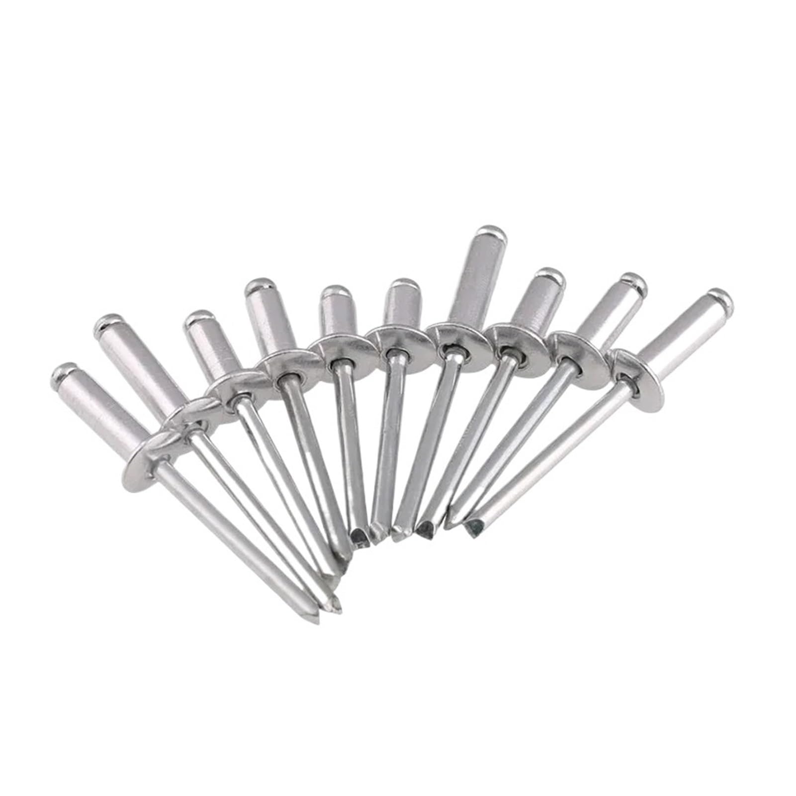Rivetti ciechi, Rivetti ciechi 1000 pezzi pop a testa tonda con cupola in alluminio M2,4 x 6 mm Elementi di fissaggio decorativi