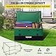 VEVOR 1013L Aufbewahrungsbox für Außenbereich 147x86x108cm Auflagenbox aus wasserdichter PE-Plane Gartentruhe Kissenbox Aufbewahrungsbehälter Gartenbox Ideal für Pools Höfe Gärten,Garagen,Grün&Schwarz