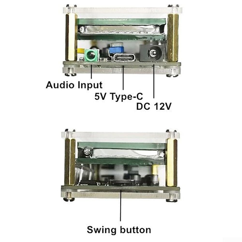 AK2515 Pro - Analizzatore di spettro audio con display VFD, misuratore di livello sonoro preciso per musicisti e appassionati di audio, controllo del suono Display del livello musicale VU