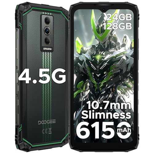 DOOGEE Blade 10 Energy 4.5G Rugged Smartphone, 24GB+128GB/2TB, Octa-core Telefono