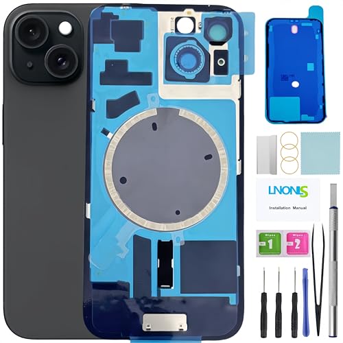 Supporto integrato e cornice per fotocamera: il vetro di copertura posteriore di ricambio 15 viene fornito con un supporto integrato e una cornice per fotocamera, fornendo una soluzione perfetta e integrata. Garantisce una perfetta aderenza e mantiene la tenuta ermetica e impermeabile del dispositivo.