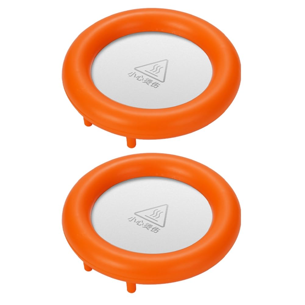 CTRLZS Winter Desktop Heating Pad Hot Tea Milk Heater Constant Warmth Coasters Against the Cold Orange