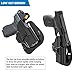 Paddle Holster for S&W M&P Shield 9mm, Index Finger Release Holster for Smith and Wesson MP 2.0 Shield 9mm/.40 3.1'' Barrel, Tactical Outside Waistband OWB Open Carry Belt Holster, Right-Handed