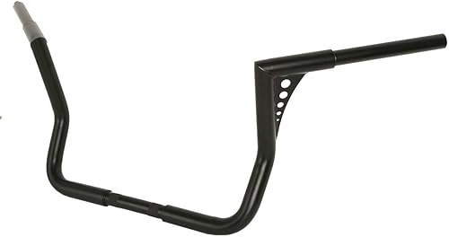 Miniatura 4 de TCT-MOTORPARTS Manillar negro de 1 14" Rise 14" Ape Hanger para Harley Dressers Baggers Touring Electra Glide, Street Glide, Ultra Limited y modelos