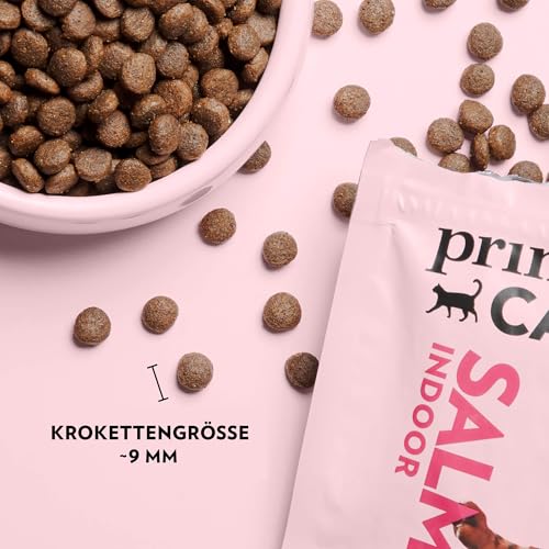 PrimaCat - Trockenfutter für ausgewachsene Hauskatzen, Geschmacksrichtung Lachs, 400 g