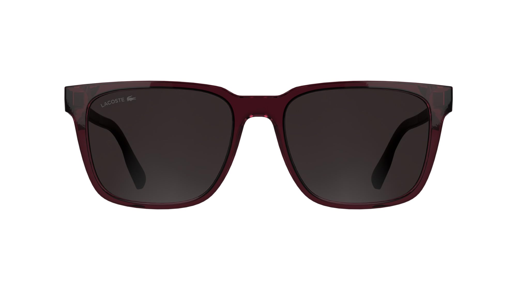 Lacoste Men's Red Sunglasses, 55 Mm, Rectangular Sunglasses