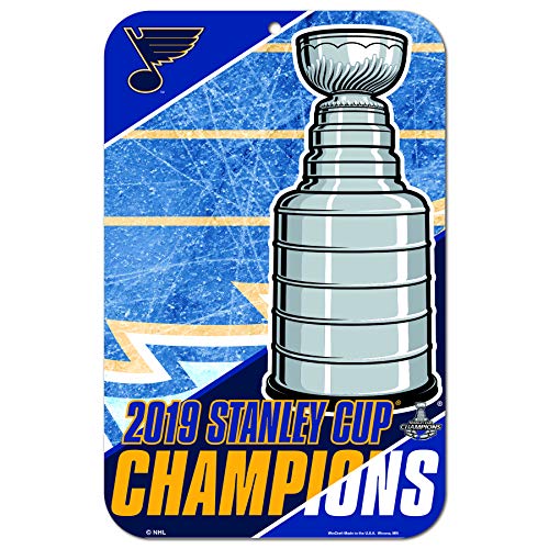 WinCraft St. Louis Blues 2019 Stanley Cup Champions Plastic Wall Sign (11
