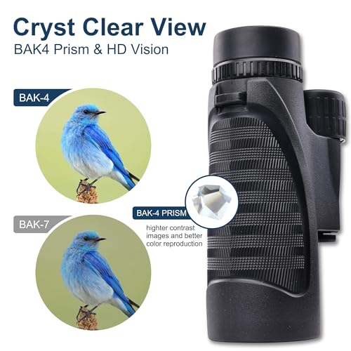 Binoculares Elevon 12x42 HD para adultos, ligeros y compactos miniatura 5