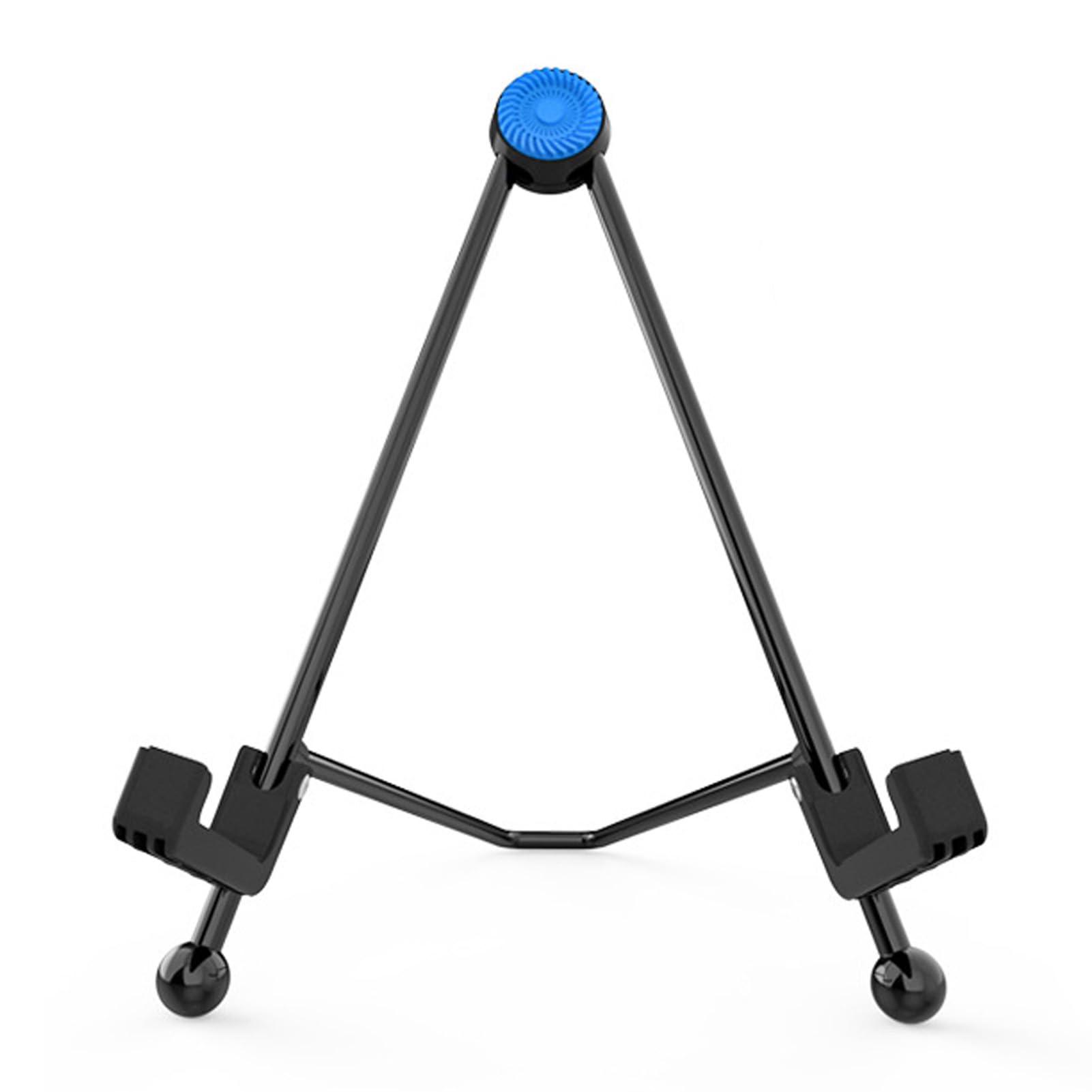 SIXRUN Supporto per Basso per Chitarra Elettrica, Supporto per Chitarra Portatile Pieghevole in Metallo con Cuscinetto in Silicone Antiscivolo, Triangolare, Design Leggero per Prestazioni