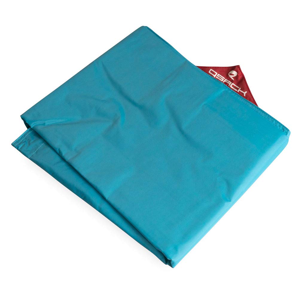 QSack Pouf d'extérieur XXL Housse de Protection 140 x 180 cm (Turquoise)