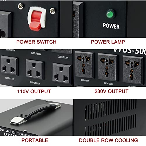 Lvyuan LY-VTUS-5000 Watt Voltage Converter Transformer Heavy Duty Step Up/Down Ac 110V/120V/220V/240V Power Converter thumb #5