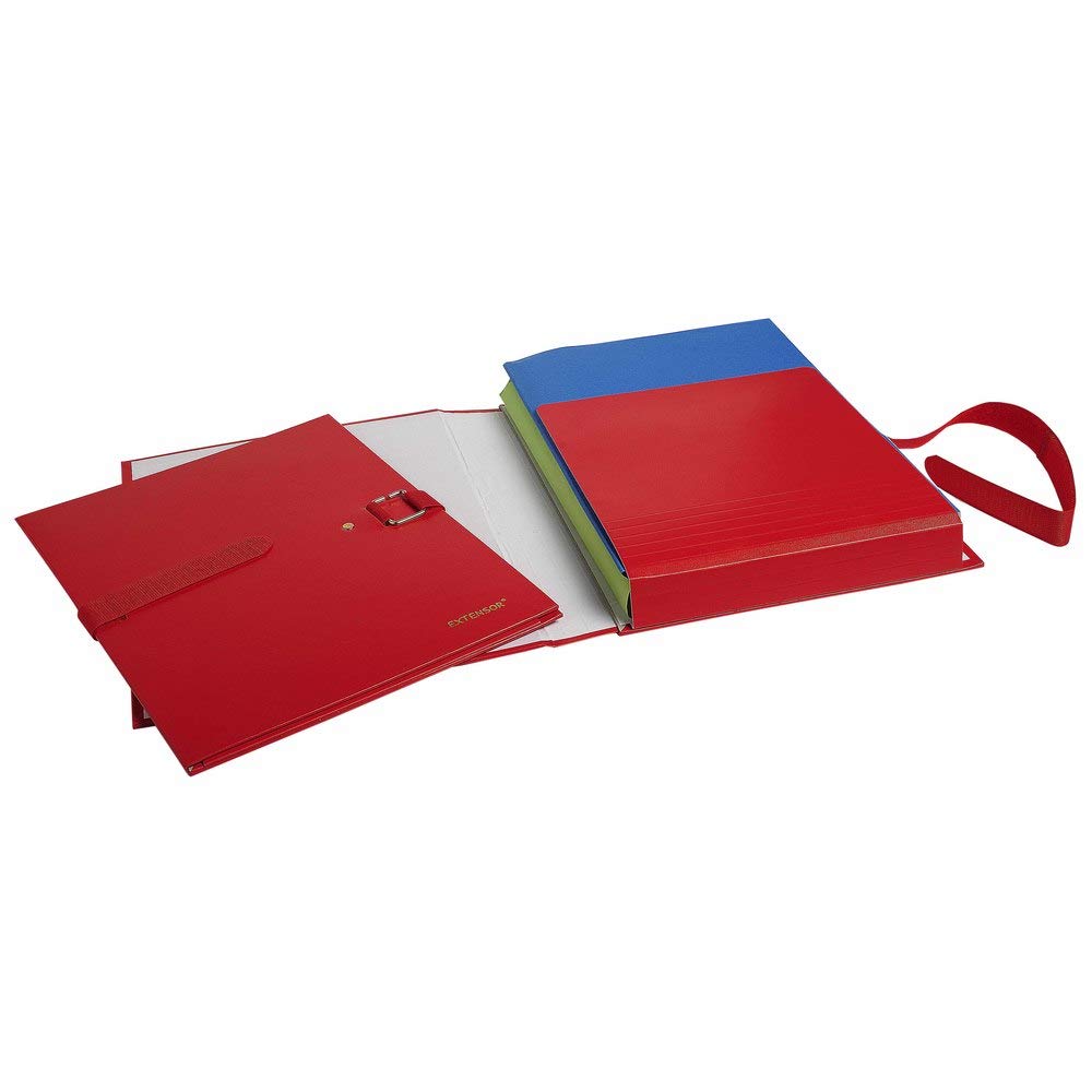 Exacompta, Ref 22009E, Balacron Expandable Folder, 240 x 320mm in Size, Suitable for Holding A4 Documents, Wrap-Around Strap - Image 3
