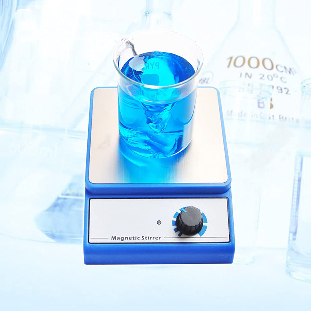 Agitador MagnéTico De Laboratorio, Mezclador Agitador MagnéTico con Barra De AgitacióN Equipo De Laboratorio, 3000 RPM, Capacidad MáXima De AgitacióN 3000 Ml, AgitacióN Potente