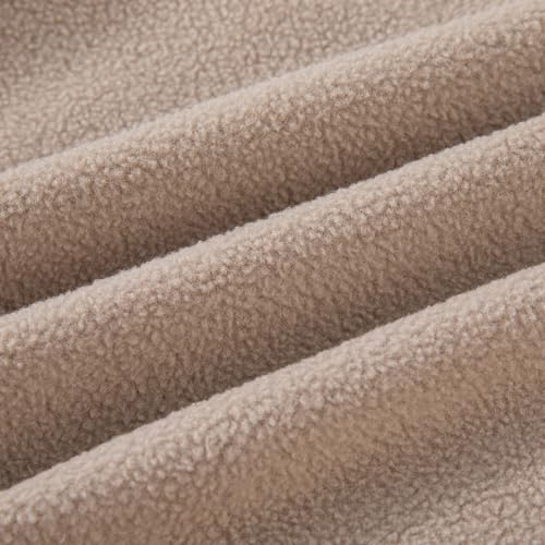 Kids Cozy Fleece Sweatsuit Outfits Set Quarter-Zip Long Sleeve Top Elastic Waist Pants Boys Girls Daily Wear3