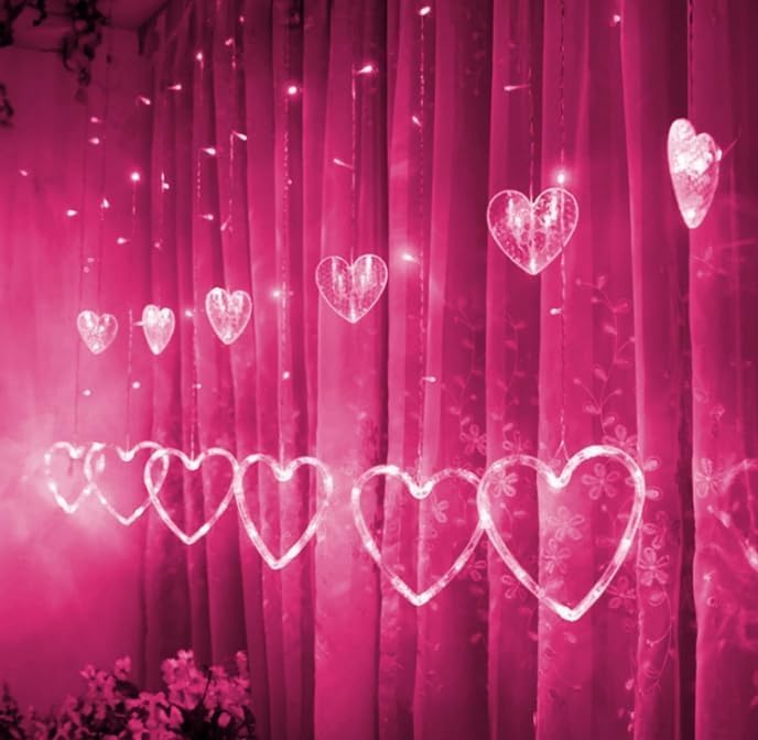 Dazzle Bright Valentines Day Lights, 138LED 9FT...