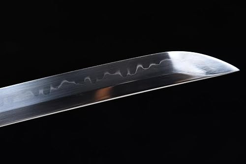 Miniatura 5 de HERO SWORD Katana templada de arcilla T10 hecha a mano de 41 pulgadas, espada templada de Devil May Cry Vergil, espada Yamato Samurai forjada a