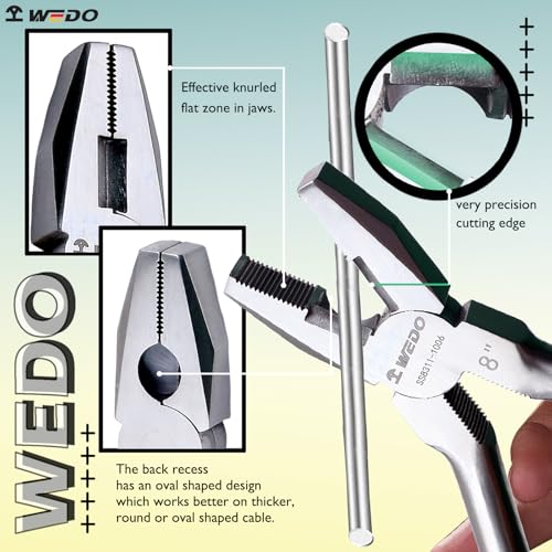 Set de herramientas combinado 8 piezas WEDO acero inoxidable miniatura 7