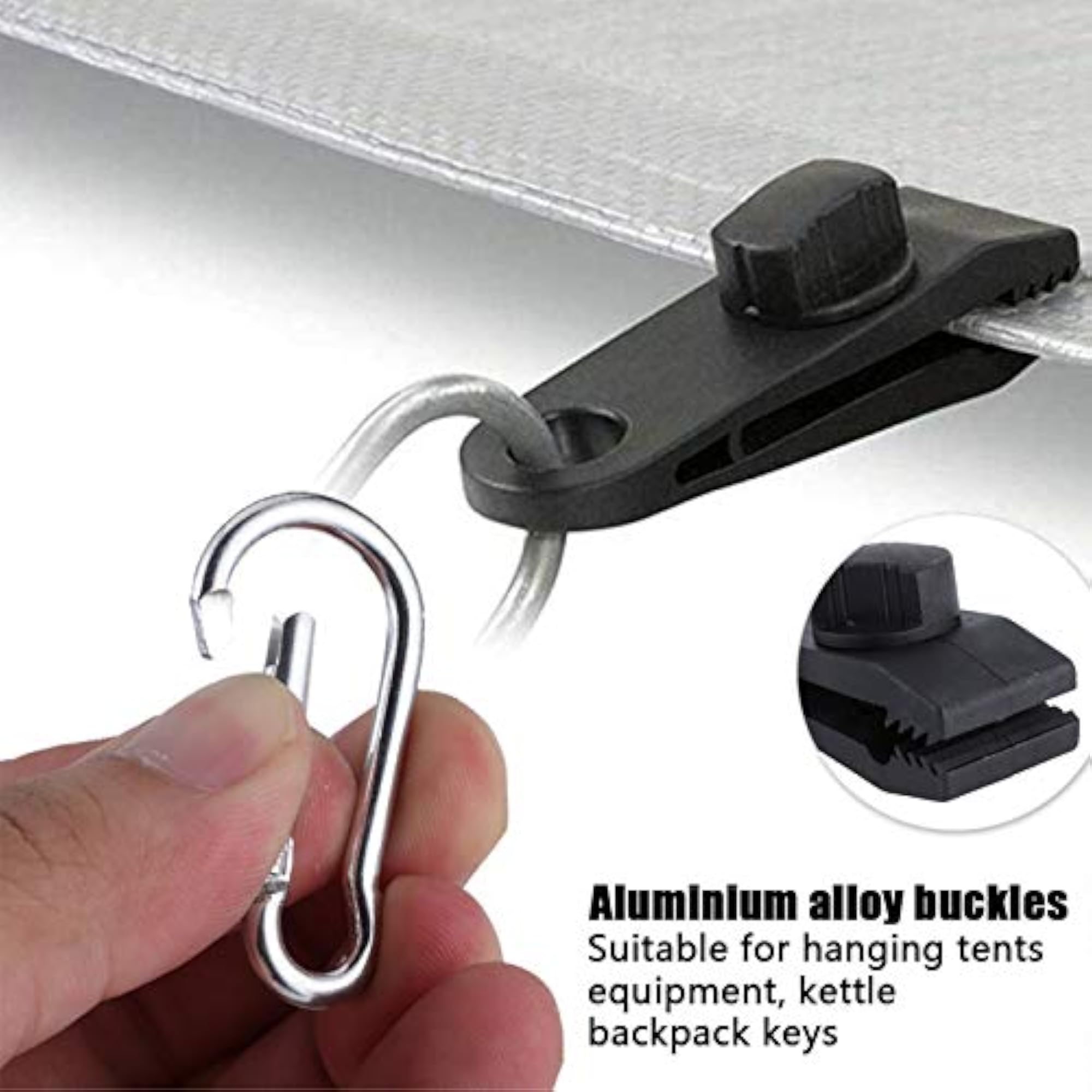 Multi-Purpose Tent Clip for Fixing Canopies and Sleeping Bags