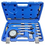 ZKTOOL 11PC(All Vehicles) 300 Psi Engine Cylinder Compression Tester with M10 M12 M14 M16 M18, Automotive Engine Compression Tester Adapter Kit.