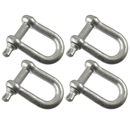 AB Tools 10mm Galvanised Dee Shackle Pack of 4 Chandlery DK03