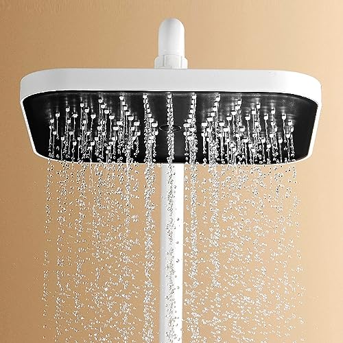 Mitigeur de Douche thermostatique Blanc Design Épuré avec Affichage de Température