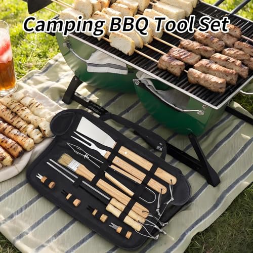 Ensemble d'accessoires de barbecue 10 pièces avec sac - 3