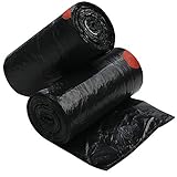 Teyyvn 1.2 Gallon Small Drawstring Trash Bags, Black, 108 Counts