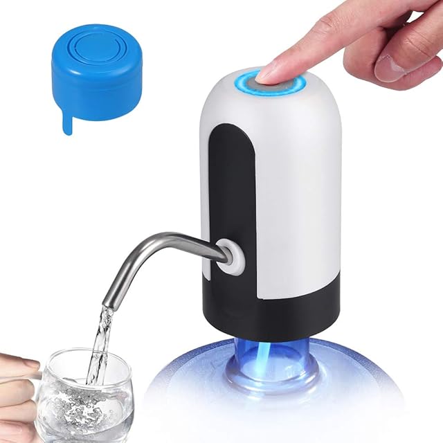 TANiCE Water Dispenser Electric Portable USB Charging Water Bottle Pump Electric Water Dispenser USB Charging Automatic Drinking Water Pump 5 Gallon Water Bottle Dispenser for Home Office Camping