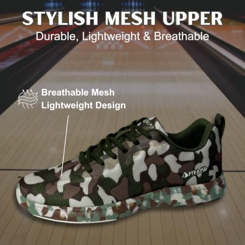 Image of Pyramid Men's Path Lite Seamless Mesh Bowling Shoes - Lightweight Seamless Design, Athletic Fit, Breathable Knit Upper, Universal Slide Soles