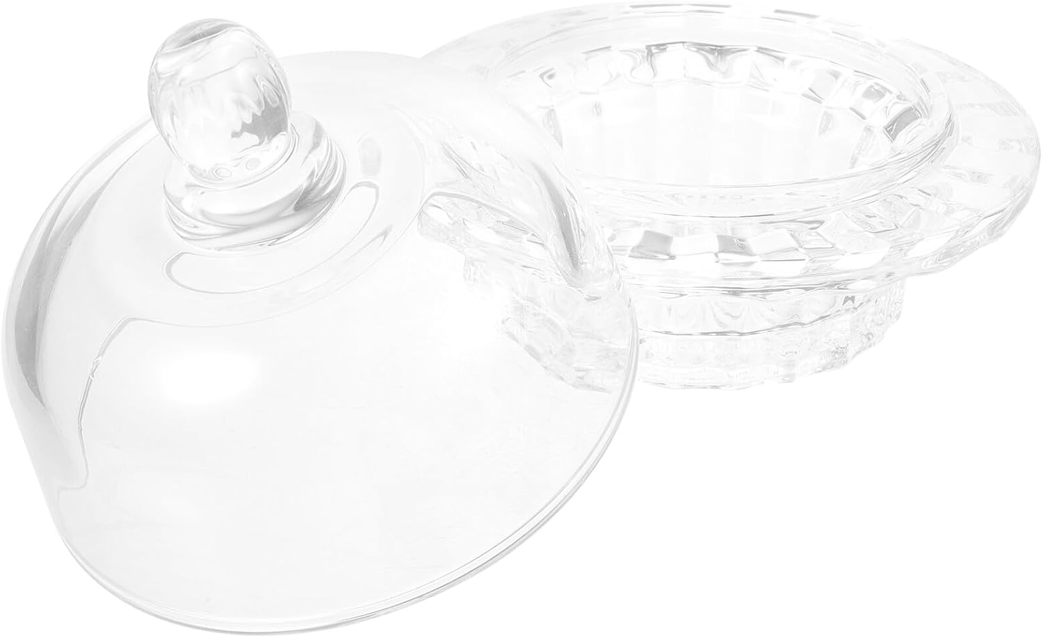Glass Dessert Bowls with Lids Mini Fruit and Ice Cream Bowls Multi-function Glass for Kitchen and Entertaining