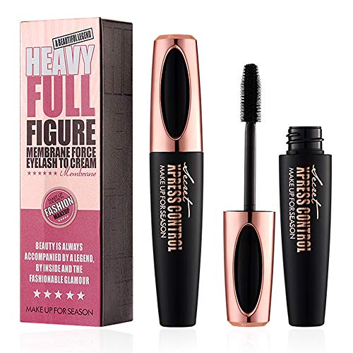 4D Silk Fiber Lash Mascara, Waterproof Natural Thick Thickening and Lengthening Mascara, Long Lasting Charming Eyelash Mascara, Eye Make Up Set Must - 2Pcs