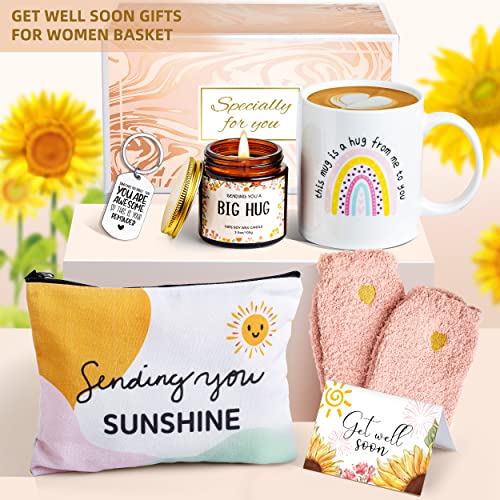 Get Well Soon Gifts For Women,Feel Better Gifts Care Package,Encouragement Gift Surgery Recovery Gifts For Women Sunflower Gifts,Thinking Of You Gifts Box,11oz Coffee Mug - Image 3