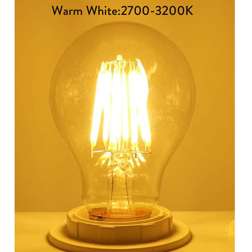 1fortunate Lights 10pcs / Lot Edison Retro E12 E27 E14 Regulable G45 A60 2W 4W 6W 8W LED Lámparas de filamento de la luz de la Bombilla Reemplazar incandescentes