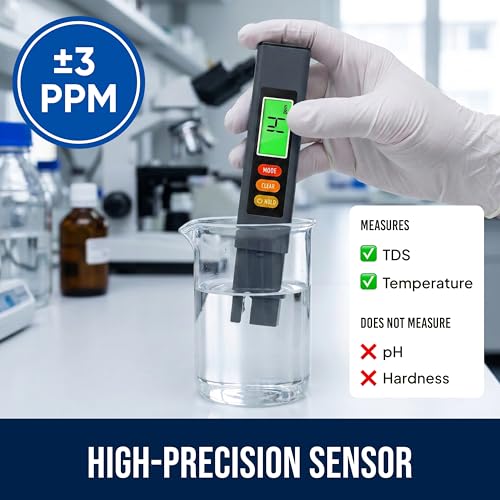 Image of Craft911 Water Tester for Drinking Water - TDS Meter (Professional - Gray)
