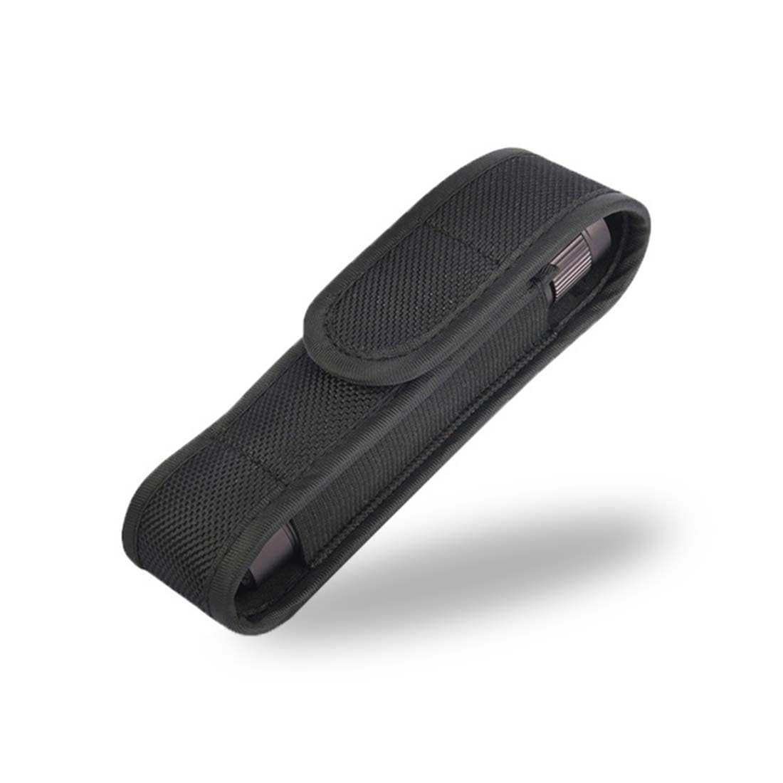 Custodia Da Cintura In Nylon Impermeabile Per Torcia E Batterie - Regolabile - 14x5.5x4 Cm