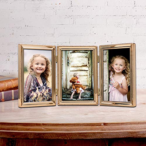 Cadre photo en métal doré 10x15 cm Lawrence Frames décoration table et bureau moderne - 5