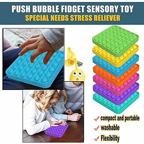 SK-RAYAN-Push-Pop-Bubble-Sensory-Fidget-Toys-Stress-Relief-Silicone-Pressure-Relieving-Popping-it-Toys-for-Autism-Special-Needs-Anxiety-Reliever-for-Kids-Teens-Adults-Square