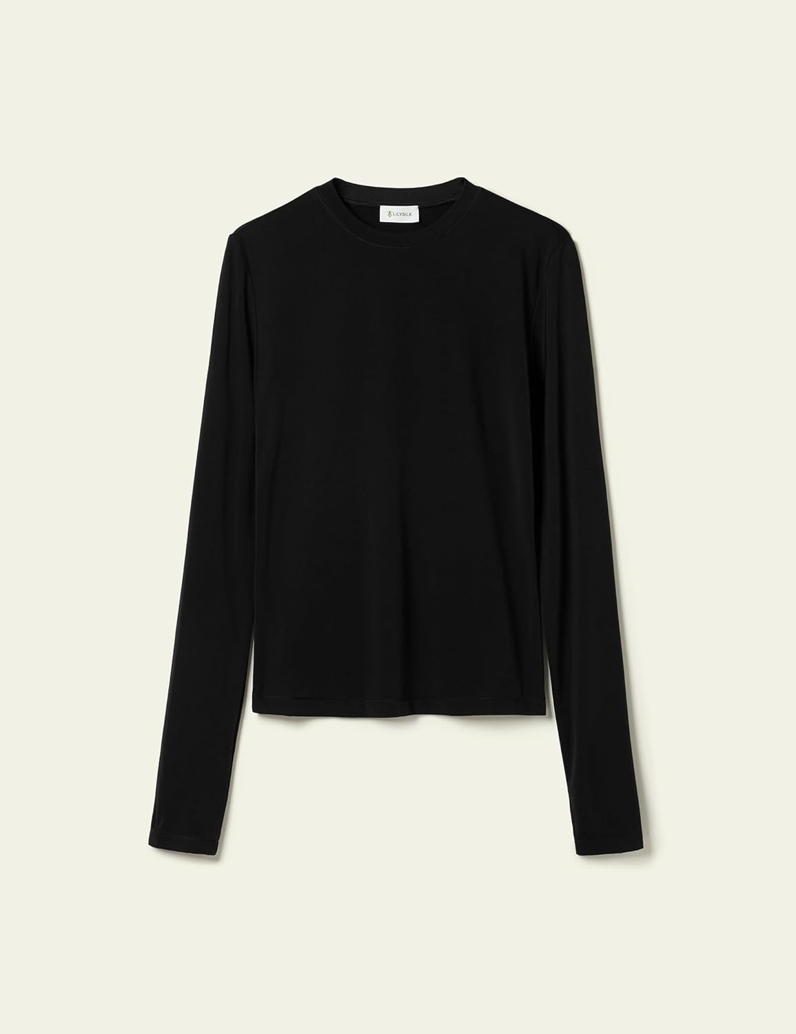 LilySilk Women Silk Breeze Jersey T-Shirt Long Sleeves Slim Fit Tee Ladies Soft and Stretch Round Neck - Image 4