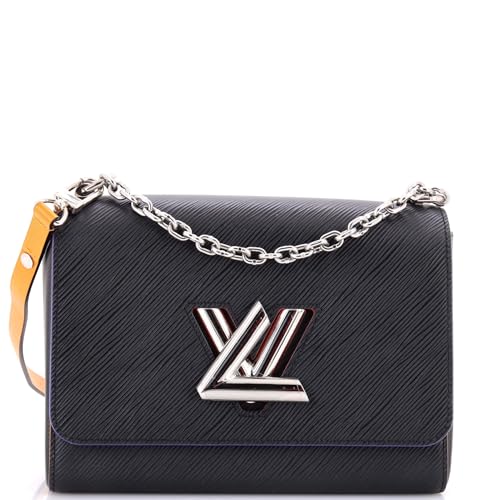Pre-Loved Twist Convertible Handbag Epi Leather MM, Black