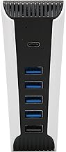 5 Port USB Hub for PS5, USB High Speed Expansion Hub Charger USB Extender Compatible with PS5 Game Console,Playstation 5 Hub Spliter with USB C Port