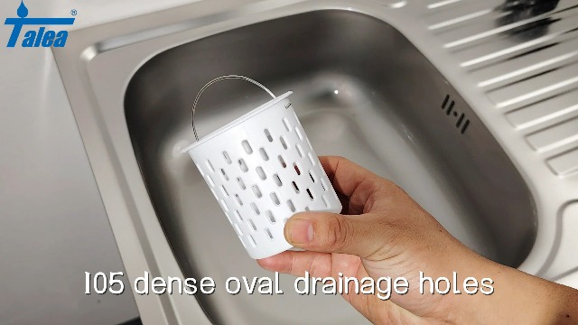 Colador de plástico blanco para fregadero Talea miniatura 6